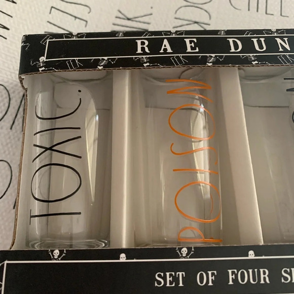 Rae Dunn Set of Four Shot Glasses - Picture 3 of 6